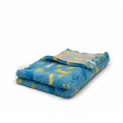 BUBA Legowisko antypoślizgowe DRY BED 28mm błękit kości & łapy A22