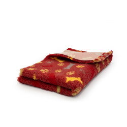 BUBA Legowisko antypoślizgowe DRY BED 28mm czerwone kości & łapy A28