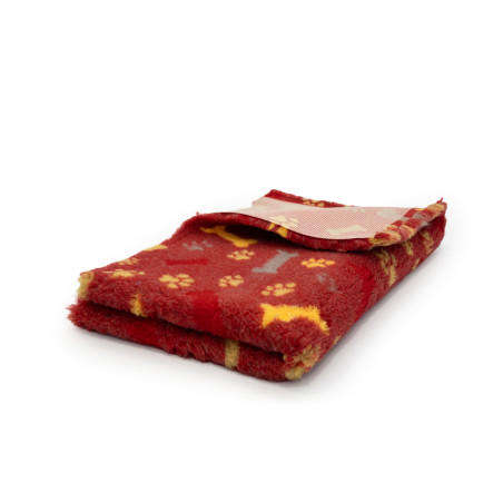 BUBA Legowisko antypoślizgowe DRY BED 28mm czerwone kości & łapy A28