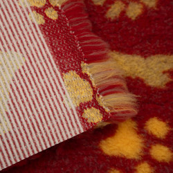 BUBA Legowisko antypoślizgowe DRY BED 28mm czerwone kości & łapy A28