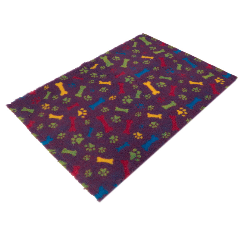 BUBA Legowisko antypoślizgowe DRY BED 28mm burgund kości & łapy A82
