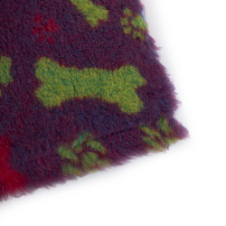 BUBA Legowisko antypoślizgowe DRY BED 28mm burgund kości & łapy A82
