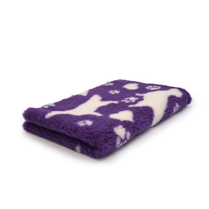 BUBA Legowisko antypoślizgowe DRY BED 28mm GOLDEN RETRIEVER fiolet & krem GR04