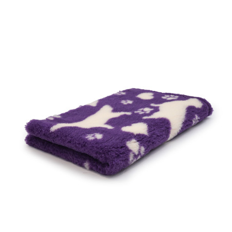 BUBA Legowisko antypoślizgowe DRY BED 28mm GOLDEN RETRIEVER fiolet & krem GR04