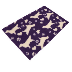 BUBA Legowisko antypoślizgowe DRY BED 28mm GOLDEN RETRIEVER fiolet & krem GR04