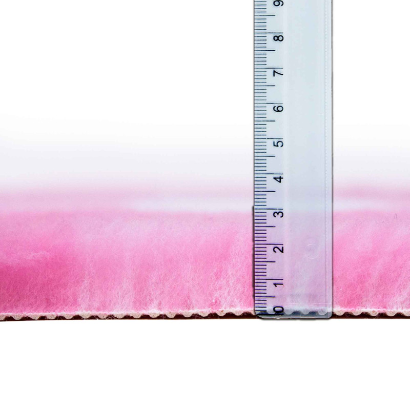 BUBA Legowisko DRY BED 28mm antypoślizgowe krata biało-różowa A243