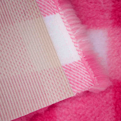 BUBA Legowisko DRY BED 28mm antypoślizgowe krata biało-wiśniowa A287