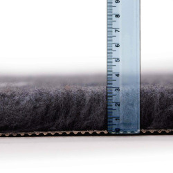 BUBA Legowisko antypoślizgowe DRY BED 28mm grafit w białe łapy i kości A288