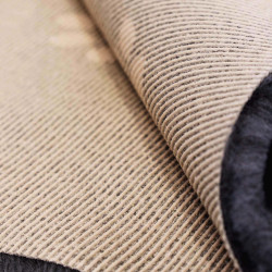 BUBA Legowisko antypoślizgowe DRY BED 28mm grafit w białe łapy i kości A288