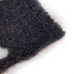 BUBA Legowisko antypoślizgowe DRY BED 28mm grafit w białe łapy i kości A288