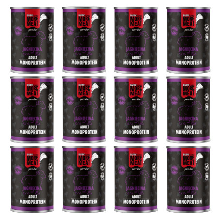 BUBAlicious More Meat mono karma dla psa Pure Line 400g JAGNIĘCINA 3809