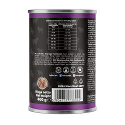 BUBAlicious More Meat mono karma dla psa Pure Line 400g JAGNIĘCINA 3809