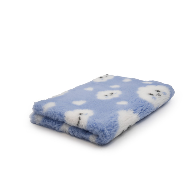 BUBA Legowisko antypoślizgowe DRY BED 28mm błękitne w chmurki A225