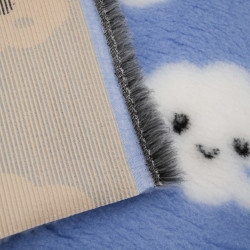 BUBA Legowisko antypoślizgowe DRY BED 28mm błękitne w chmurki A225