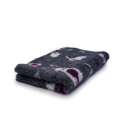 BUBA Legowisko antypoślizgowe DRY BED 28mm szary w króliki A270