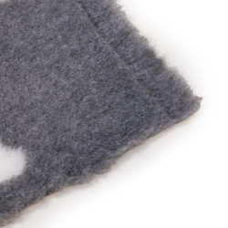 BUBA Legowisko antypoślizgowe DRY BED 28mm szary w białe łapy i kości A266