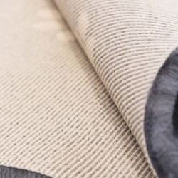 BUBA Legowisko antypoślizgowe DRY BED 28mm szary w białe łapy i kości A266