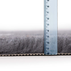 BUBA Legowisko antypoślizgowe DRY BED 28mm szary w białe łapy i kości A266