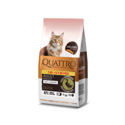QUATTRO Adult No Grain Indoor DUCK bezzbożowa karma dla kota