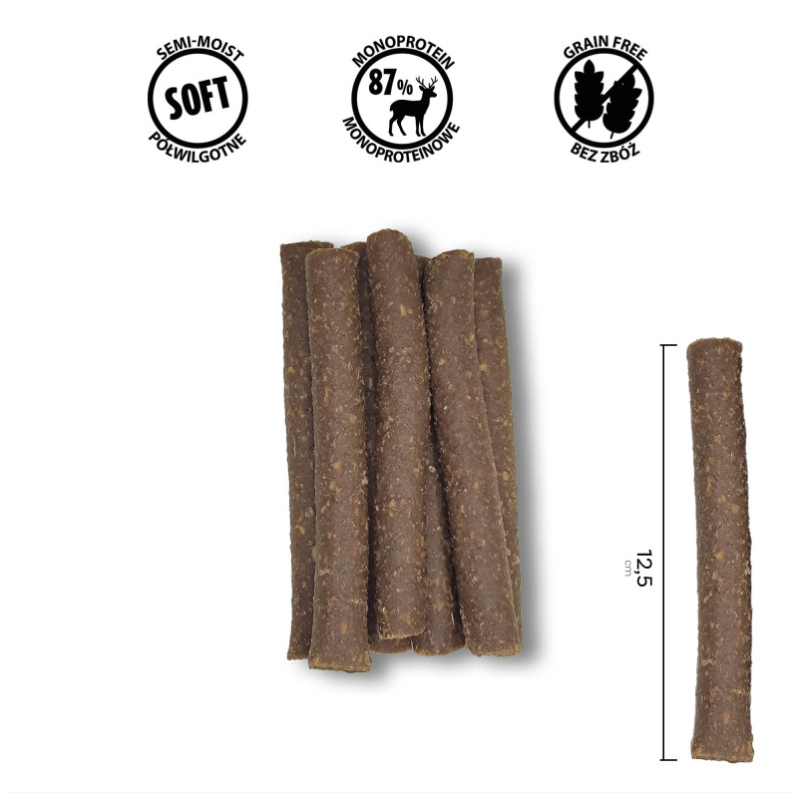 BUBAlicious monoproteinowe miękkie paluchy JELEŃ