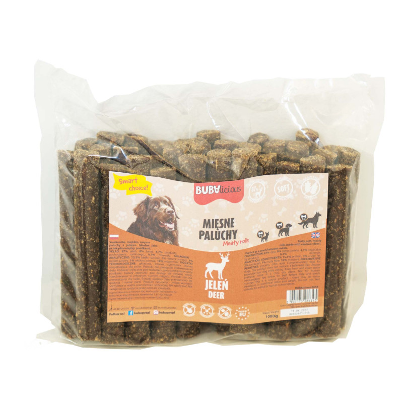 BUBAlicious miękkie paluchy 34szt. / 1000g JELEŃ 6097