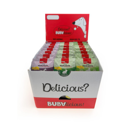 BUBAlicious monoproteinowe miękkie kostki mini MIX 24x 14g BOX 8691