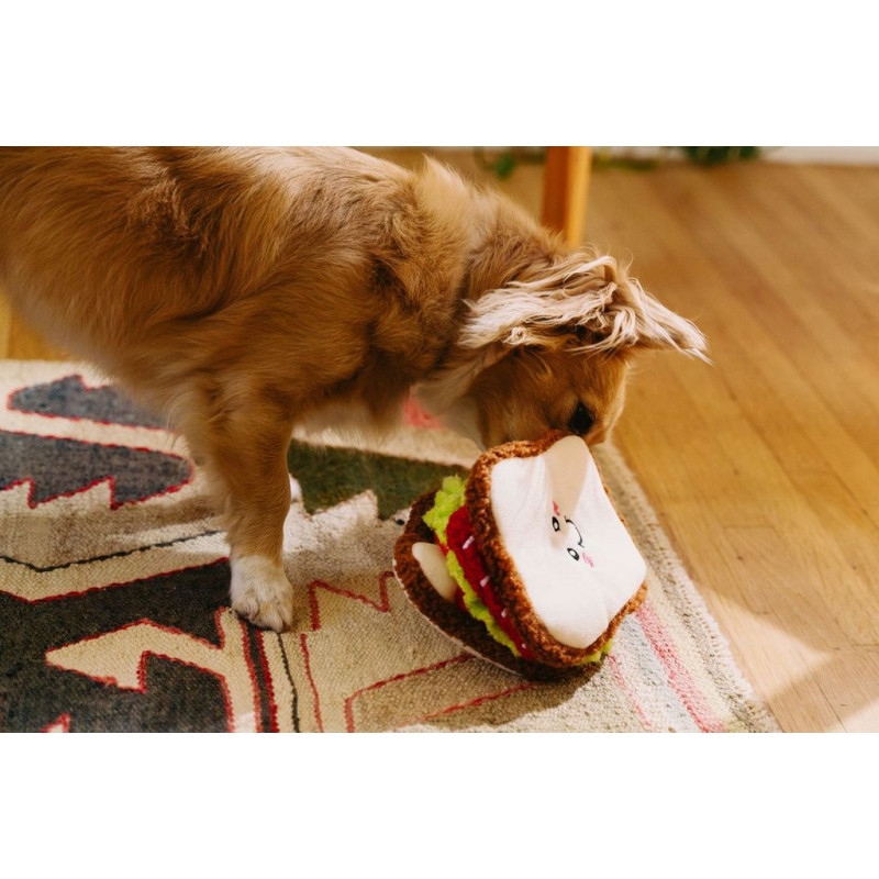 ZIPPY PAWS pluszowa zabawka dla psa Snufflerz Sandwich ZP1147