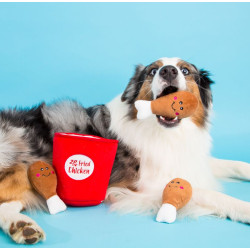 ZippyPaws pluszowa norka Kubełek kurczaka ZP867
