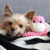 ZippyPaws pluszowa zabawka dla psa różowa Małpka ZP048