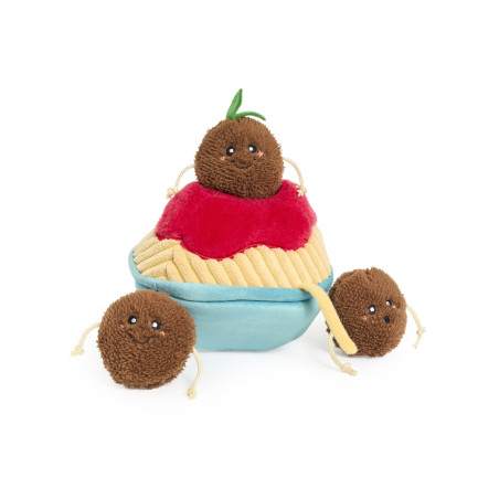 ZippyPaws pluszowa norka Spaghetti z Klopsikami Zabawka dla Psa ZP1188