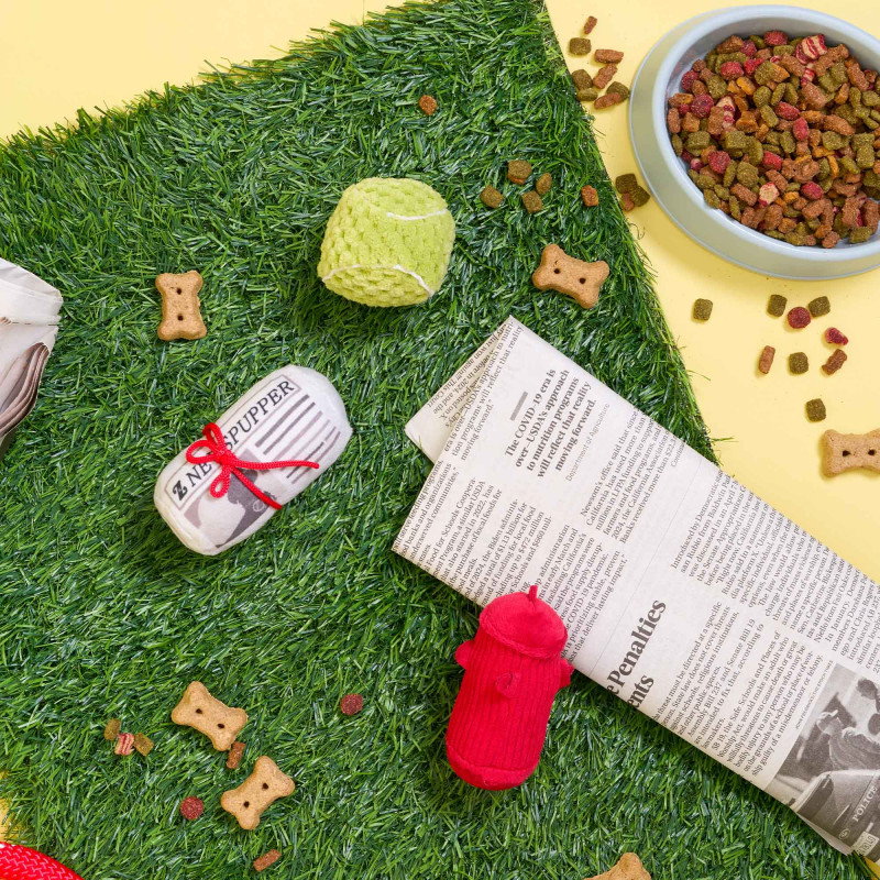 ZippyPaws pluszowe zabawki dla psa Gazeta & Piłka & Hydrant ZP1105