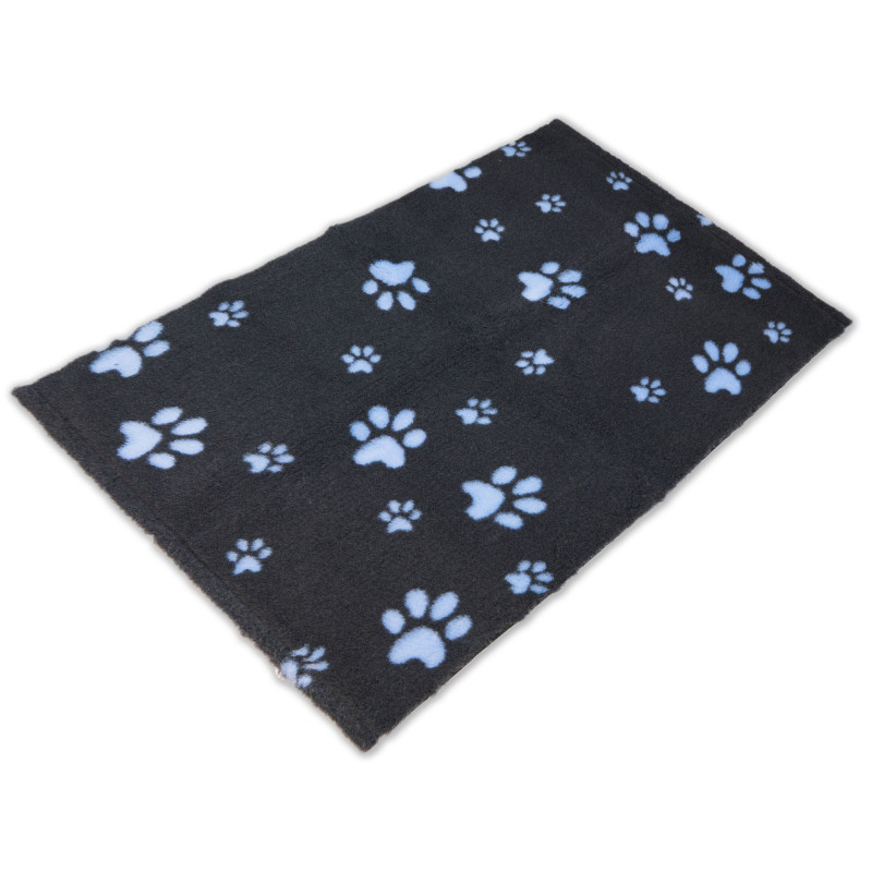 BUBA Legowisko antypoślizgowe DRY BED Cieńsze 22mm grafit błękitne łapki BB06