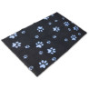 BUBA Legowisko antypoślizgowe DRY BED Cieńsze 22mm grafit błękitne łapki BB06