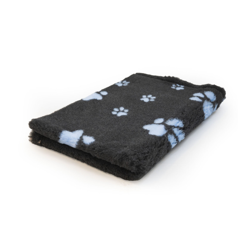 BUBA Legowisko antypoślizgowe DRY BED Cieńsze 22mm grafit błękitne łapki BB06