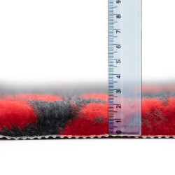 BUBA Legowisko antypoślizgowe DRY BED Cieńsze 22mm grafit czerwone łapki BB04