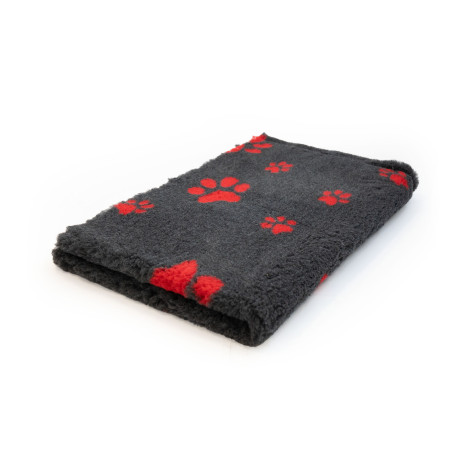 BUBA Legowisko antypoślizgowe DRY BED Cieńsze 22mm grafit czerwone łapki BB04