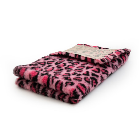 BUBA Legowisko antypoślizgowe DRY BED 28mm leopard różowy A73