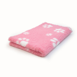 BUBA Legowisko antypoślizgowe DRY BED 28mm róż białe łapki A51