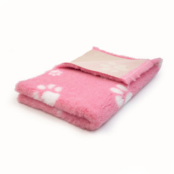 BUBA Legowisko antypoślizgowe DRY BED 28mm róż białe łapki A51