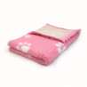 BUBA Legowisko antypoślizgowe DRY BED 28mm róż białe łapki A51