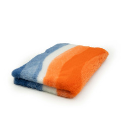 BUBA Legowisko DRY BED 28mm antypoślizgowe fale biało-turkusowo-pomarańczowe A293