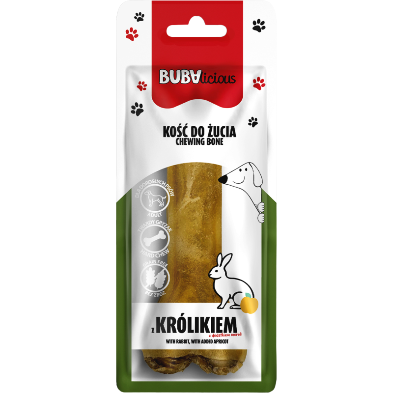 Bubalicious Kość Adult z królikiem z dodatkiem moreli 12 cm 8731