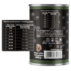 BUBAlicious More Meat mono karma dla psa Pure Line 400g DZIK 3936