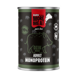 BUBAlicious More Meat mono karma dla psa Pure Line 400g DZIK 3936
