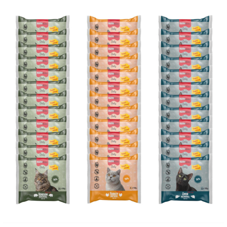 BUBAlicious Daily Karton MIX saszetki dla kota 3+1 GRATIS