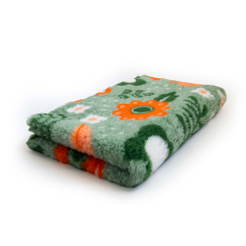 BUBA Legowisko antypoślizgowe DRY BED 28mm wiosenne kwiaty pomarańczowe A302
