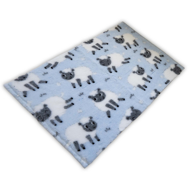 BUBA Legowisko antypoślizgowe DRY BED 28mm owce błękitne A299