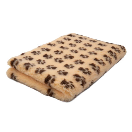 BUBA Legowisko antypoślizgowe DRY BED 28mm kremowy w brązowe łapki A20