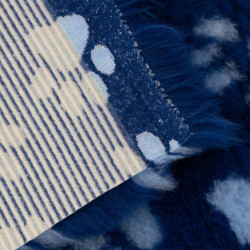 BUBA Legowisko antypoślizgowe DRY BED 28mm granat w błękitne łapki A14