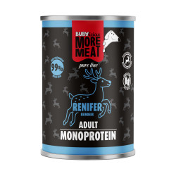 BUBAlicious More Meat mono karma dla psa Pure Line 400g RENIFER 8558